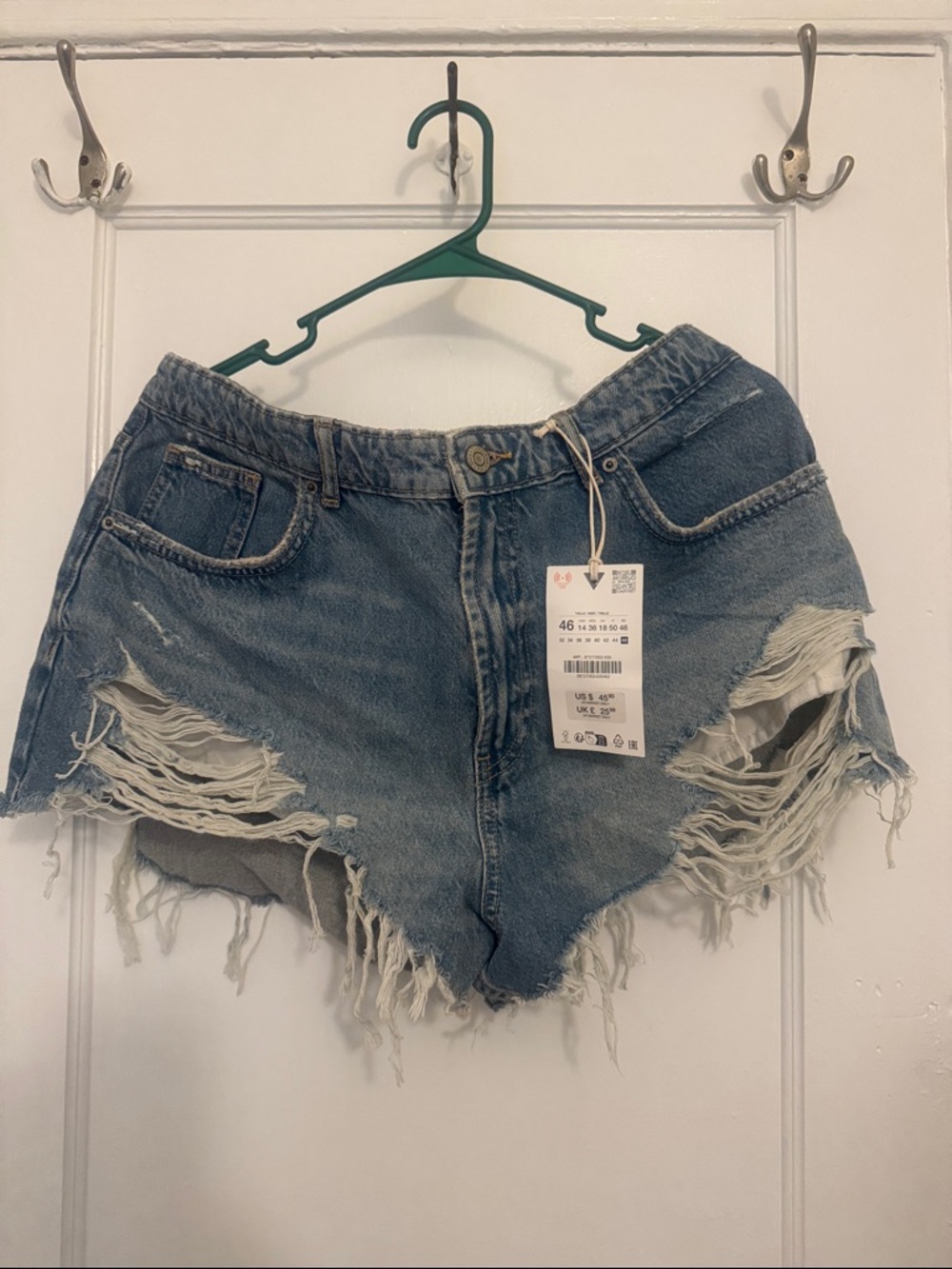 Zara Denim Blue Shorts NWT